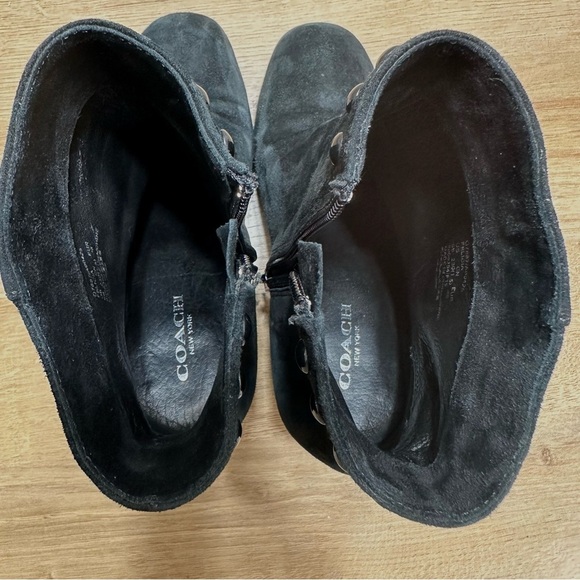 Coach Felicia Studded Bootie Black Suede - Picture 9 of 11